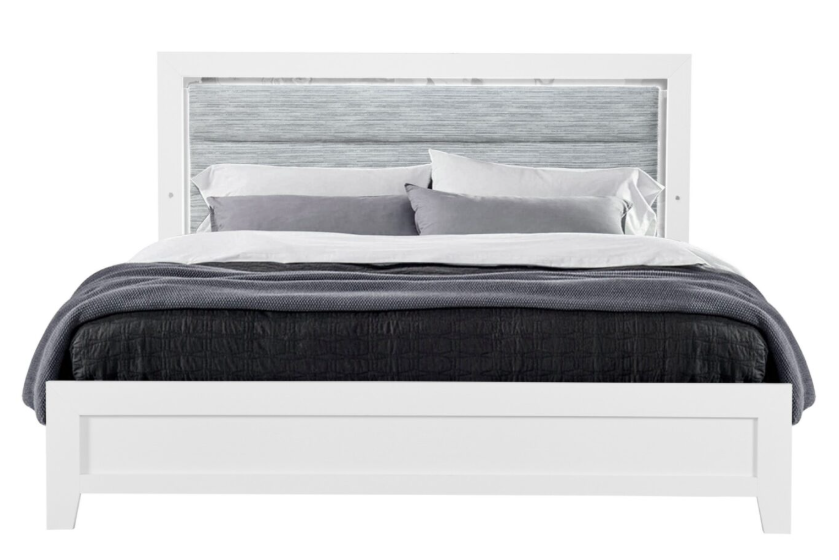 Luccia Queen Bed, Dresser,Mirror, 2 Nightstand, 5 pcs