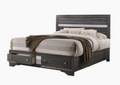 Bedroom Set King Grey ,Dresser, Mirror and 1 nightstand