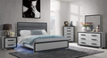 Bedroom Set AMELIA GREY BLACK KING W/LED