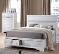 Berea King Bed white and Chest
