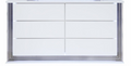 YLIME SMOOTH WHITE DRESSER WITH LED
