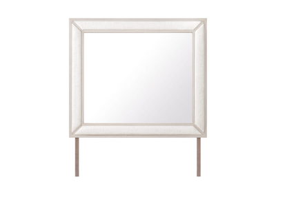 CLARA BEIGE UPHOLSTERED MIRROR