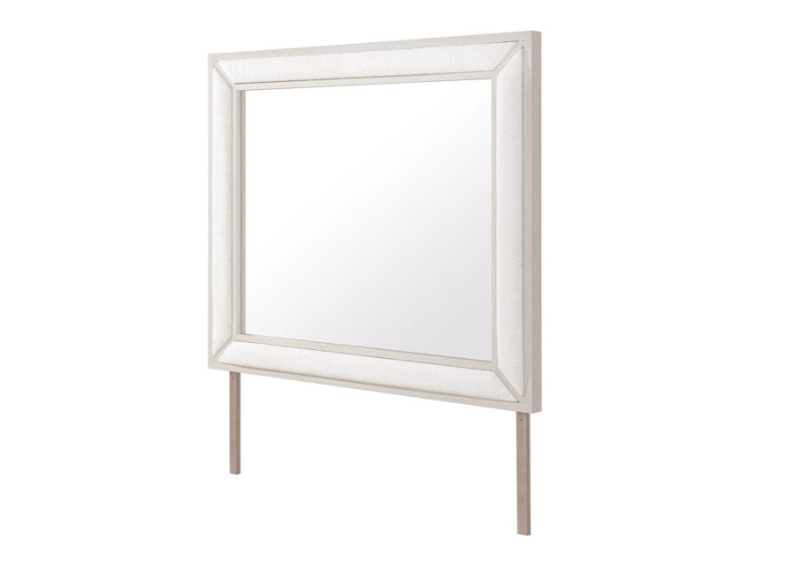CLARA BEIGE UPHOLSTERED MIRROR