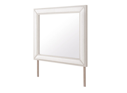 CLARA BEIGE UPHOLSTERED MIRROR