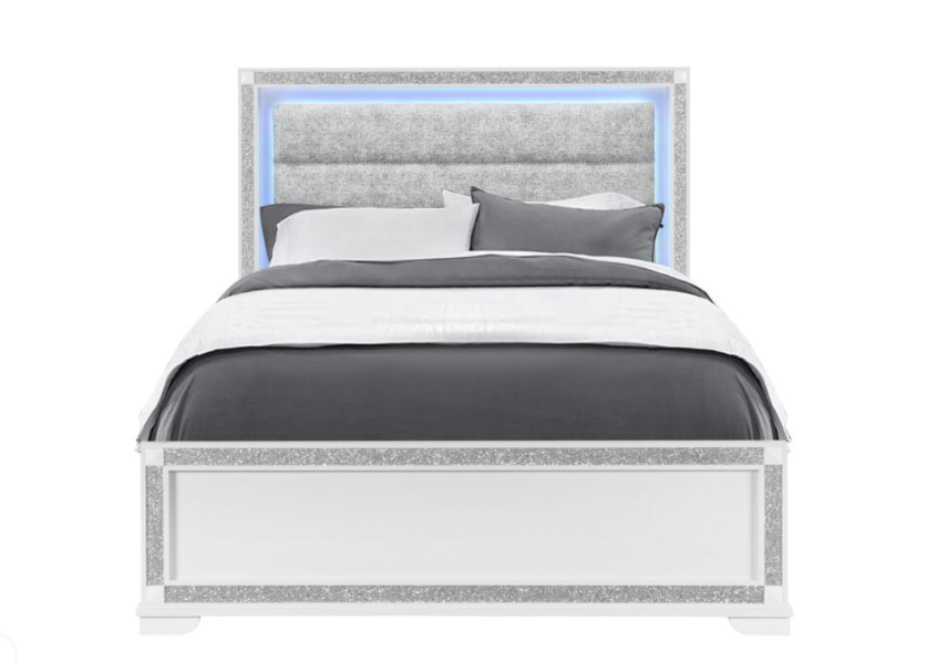 SOLEIL WHITE QUEEN BED