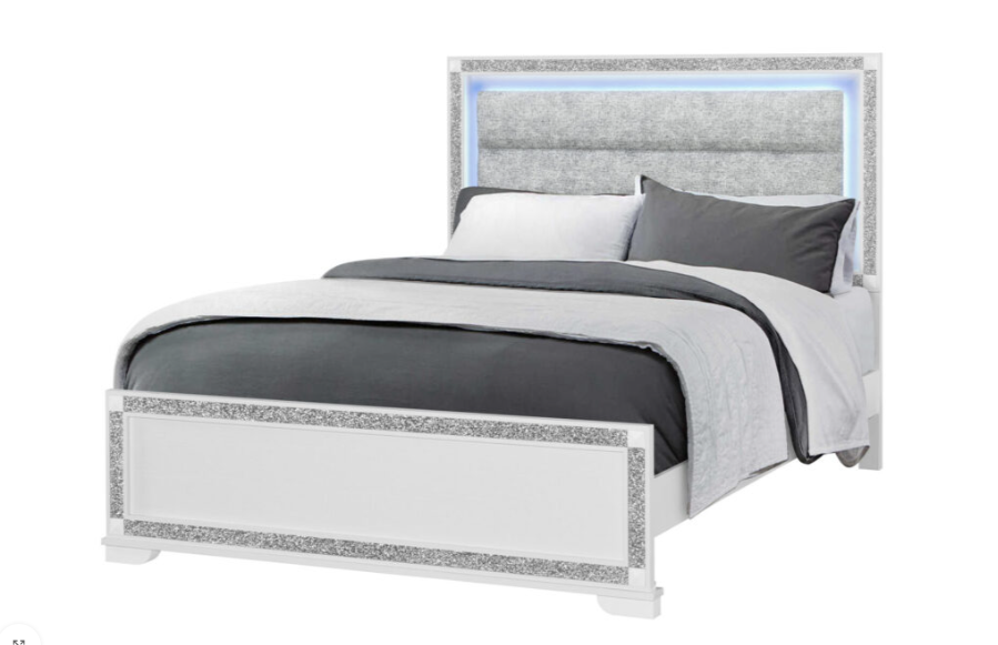 SOLEIL WHITE QUEEN BED