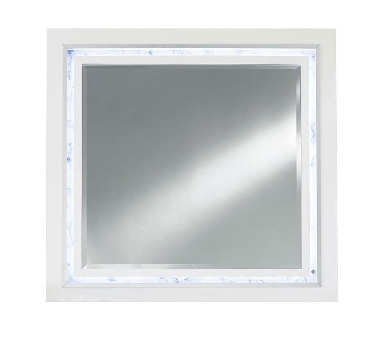 SANTORINI METALLIC WHITE MIRROR