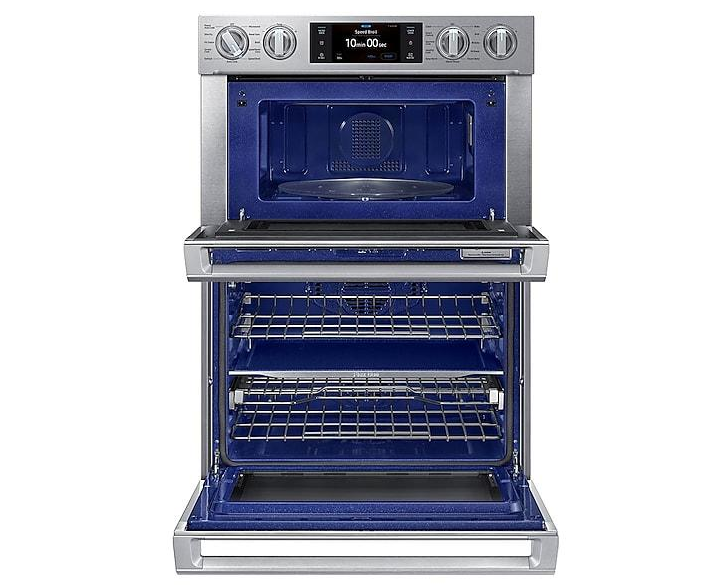 SAMSUNG 30" Double Convection Combination Wall Oven 7 Cu. Ft. Stainless Steel