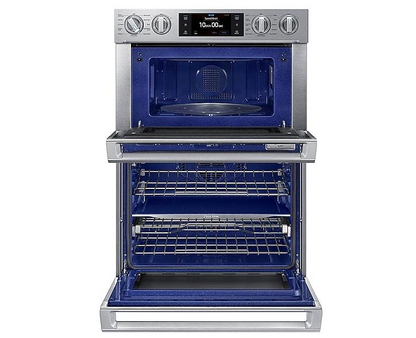SAMSUNG 30" Double Convection Combination Wall Oven 7 Cu. Ft. Stainless Steel