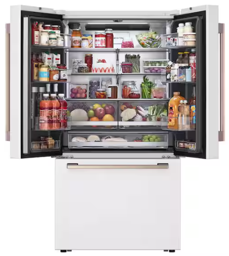 LG 36 in. STUDIO 27 cu. ft. SMART Counter Depth, 3-Door, French Door Refrigerator with Water Dispenser and Ice