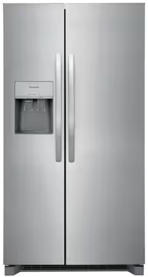 Frigidaire 36 in. 26 cu. ft. Standard Depth Side by Side Refrigerator in Stainless Steel