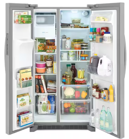 Frigidaire 36 in. 26 cu. ft. Standard Depth Side by Side Refrigerator in Stainless Steel