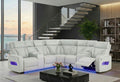 U8611 BLANCHE SILVER SECTIONAL WITH LED