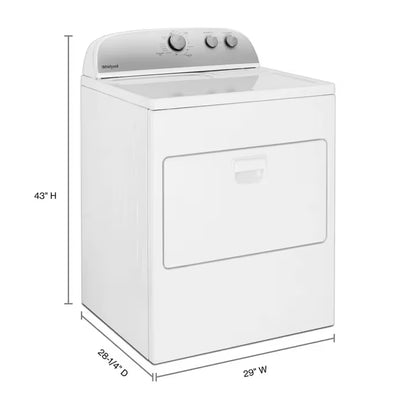 Whirlpool 7.0 cu. ft. Top Load Gas Dryer with AutoDry™ Drying System