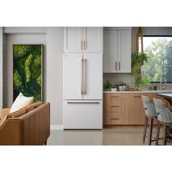 LG 36 in. STUDIO 27 cu. ft. SMART Counter Depth, 3-Door, French Door Refrigerator with Water Dispenser and Ice