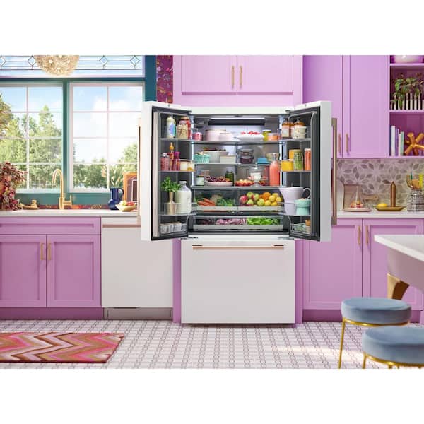 LG 36 in. STUDIO 27 cu. ft. SMART Counter Depth, 3-Door, French Door Refrigerator with Water Dispenser and Ice