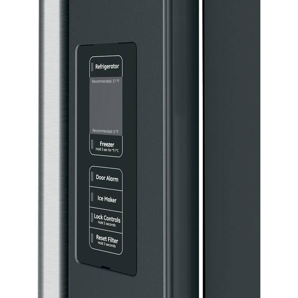 CAFE 23.1 cu. ft. Smart French Door Refrigerator with Internal Water Dispenser in Matte Black, Counter Depth and ENERGY STAR