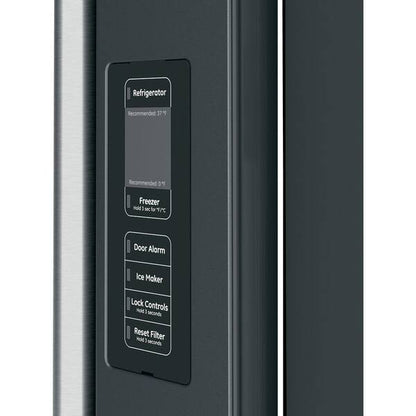 CAFE 23.1 cu. ft. Smart French Door Refrigerator with Internal Water Dispenser in Matte Black, Counter Depth and ENERGY STAR