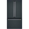 CAFE 23.1 cu. ft. Smart French Door Refrigerator with Internal Water Dispenser in Matte Black, Counter Depth and ENERGY STAR