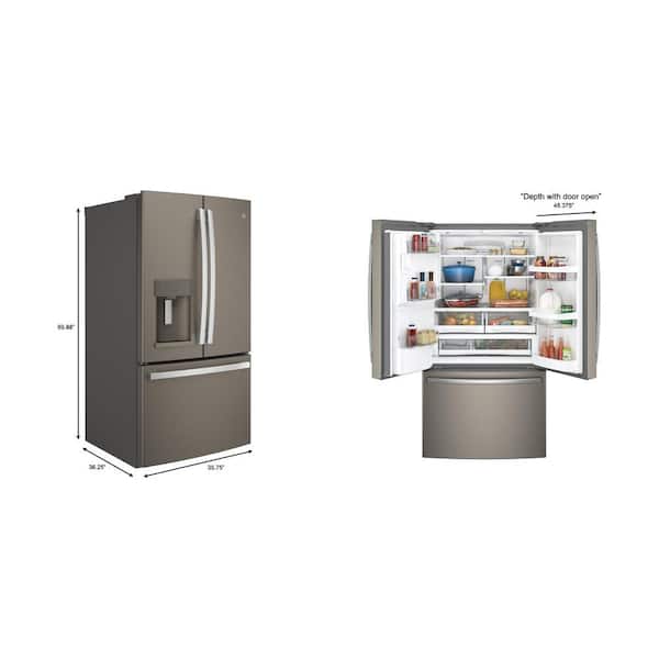 GE 27.8 cu. ft. French Door Refrigerator in Slate, Fingerprint Resistant and ENERGY STAR