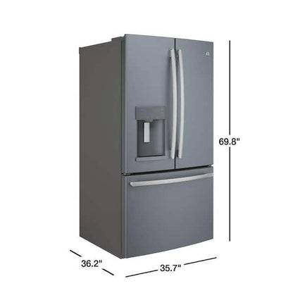 GE 27.8 cu. ft. French Door Refrigerator in Slate, Fingerprint Resistant and ENERGY STAR