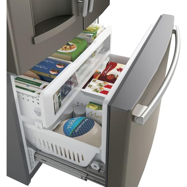 GE 27.8 cu. ft. French Door Refrigerator in Slate, Fingerprint Resistant and ENERGY STAR