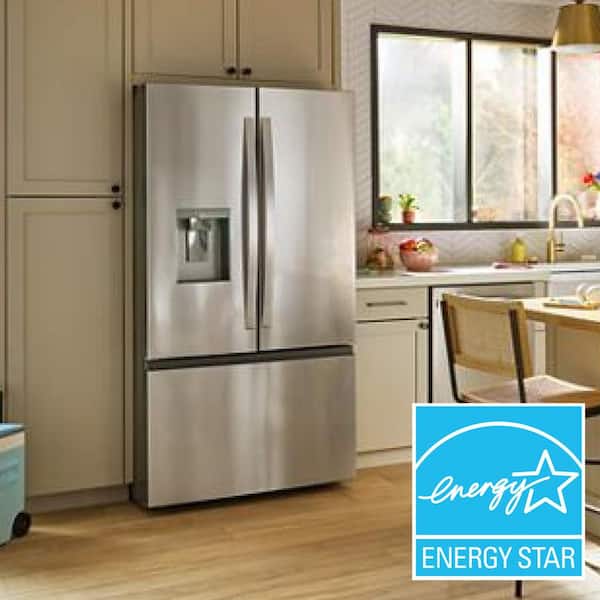 Whirlpool 36 in. 30 cu. ft. Standard Depth French Door Refrigerator in Fingerprint Resistant Stainless Finish with Dual Ice Makers