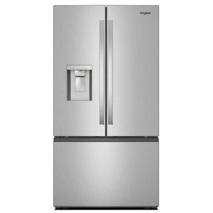 Whirlpool 36 in. 30 cu. ft. Standard Depth French Door Refrigerator in Fingerprint Resistant Stainless Finish with Dual Ice Makers