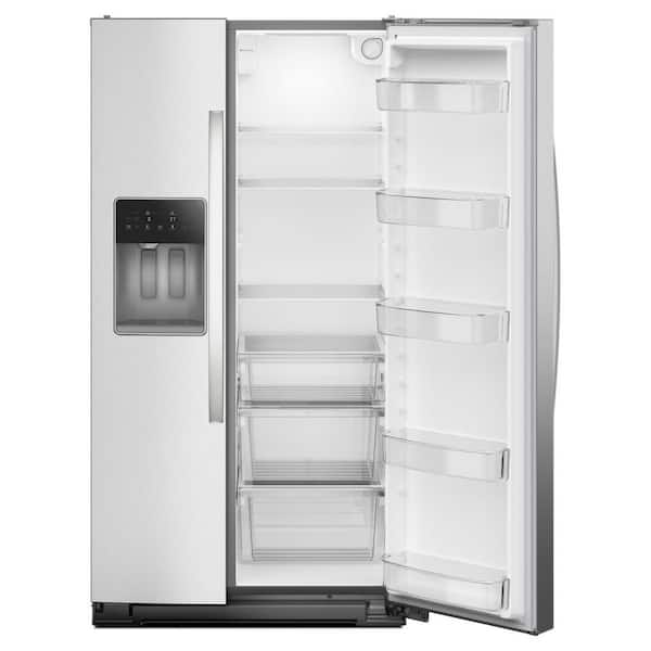 Whirlpool  36 in. 20.85 cu ft. Counter Depth Side-by-Side Refrigerator in Fingerprint Resistant Stainless Finish w/ TruCool System