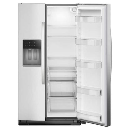 Whirlpool  36 in. 20.85 cu ft. Counter Depth Side-by-Side Refrigerator in Fingerprint Resistant Stainless Finish w/ TruCool System
