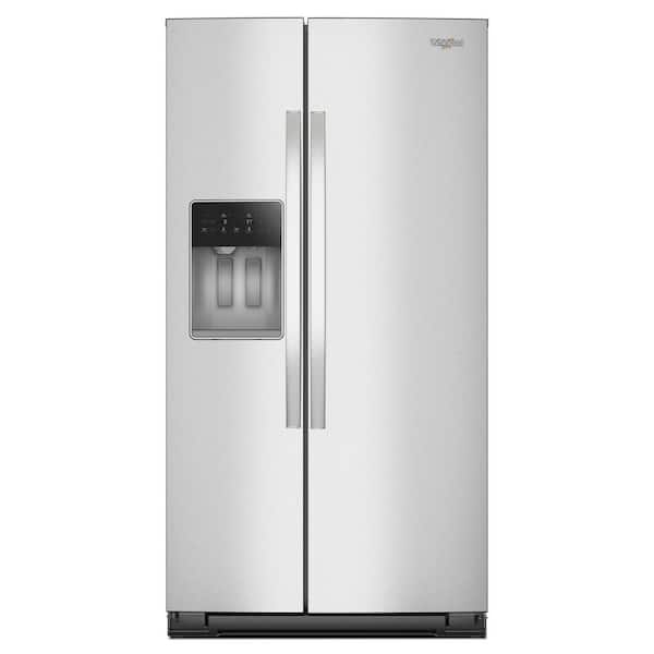 Whirlpool  36 in. 20.85 cu ft. Counter Depth Side-by-Side Refrigerator in Fingerprint Resistant Stainless Finish w/ TruCool System