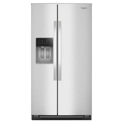 Whirlpool  36 in. 20.85 cu ft. Counter Depth Side-by-Side Refrigerator in Fingerprint Resistant Stainless Finish w/ TruCool System