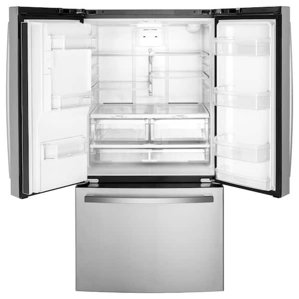 GE  25.6 cu. ft. French Door Refrigerator in Fingerprint Resistant Stainless Steel, ENERGY STAR