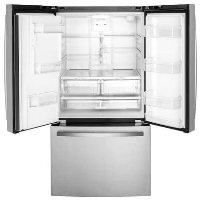 GE  25.6 cu. ft. French Door Refrigerator in Fingerprint Resistant Stainless Steel, ENERGY STAR