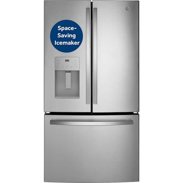 GE  25.6 cu. ft. French Door Refrigerator in Fingerprint Resistant Stainless Steel, ENERGY STAR