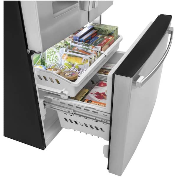 GE  25.6 cu. ft. French Door Refrigerator in Fingerprint Resistant Stainless Steel, ENERGY STAR