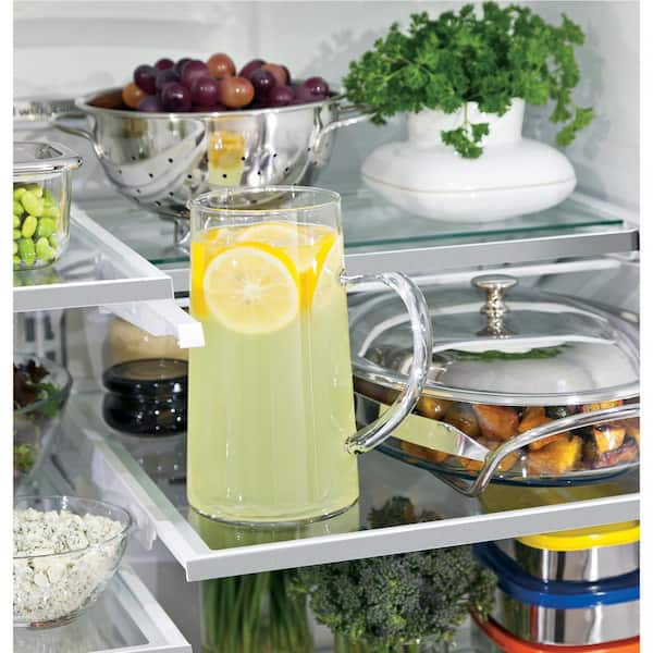 GE Profile 27.8 cu. ft. French Door Refrigerator with Hands-Free Autofill in Fingerprint Resistant Stainless Steel