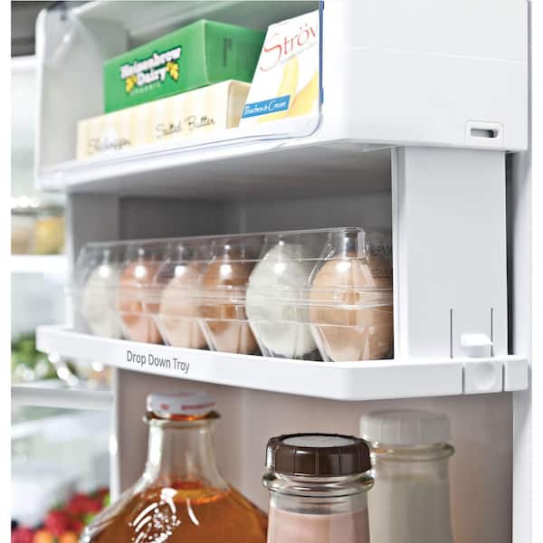 GE Profile 27.8 cu. ft. French Door Refrigerator with Hands-Free Autofill in Fingerprint Resistant Stainless Steel