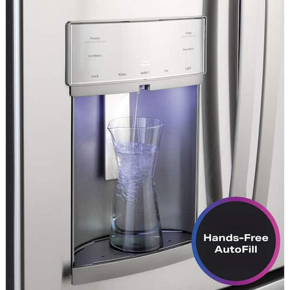 GE Profile 27.8 cu. ft. French Door Refrigerator with Hands-Free Autofill in Fingerprint Resistant Stainless Steel