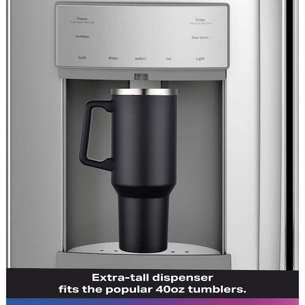 GE Profile 27.8 cu. ft. French Door Refrigerator with Hands-Free Autofill in Fingerprint Resistant Stainless Steel