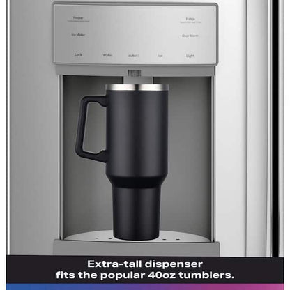 GE Profile 27.8 cu. ft. French Door Refrigerator with Hands-Free Autofill in Fingerprint Resistant Stainless Steel
