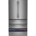 GE Profile 28.7 cu. ft. 4-Door French Door Refrigerator in Stainless Steel with Dual-Dispense Autofill Pitcher