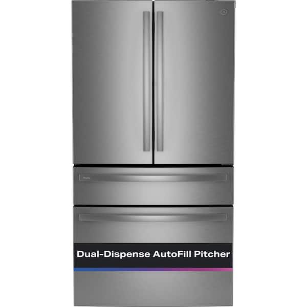GE Profile 28.7 cu. ft. 4-Door French Door Refrigerator in Stainless Steel with Dual-Dispense Autofill Pitcher