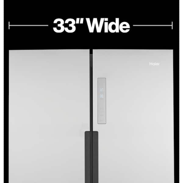 Haier 16.8 cu. ft. Counter Depth French Door Refrigerator in Stainless Steel