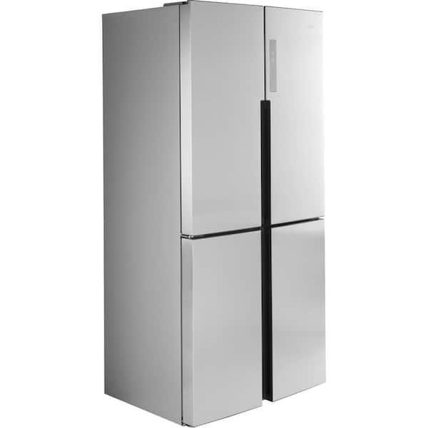 Haier 16.8 cu. ft. Counter Depth French Door Refrigerator in Stainless Steel
