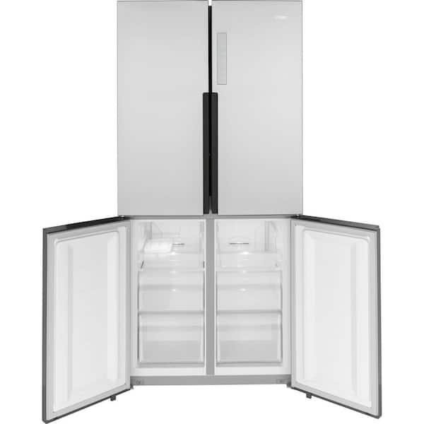 Haier 16.8 cu. ft. Counter Depth French Door Refrigerator in Stainless Steel