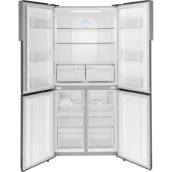 Haier 16.8 cu. ft. Counter Depth French Door Refrigerator in Stainless Steel