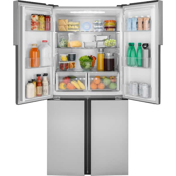 Haier 16.8 cu. ft. Counter Depth French Door Refrigerator in Stainless Steel