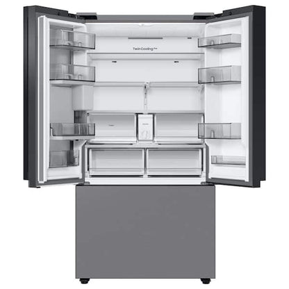 Samsung  Bespoke 30 cu. ft. Standard Depth 3-Door French Door Smart Refrigerator in Stainless Steel with Beverage Center