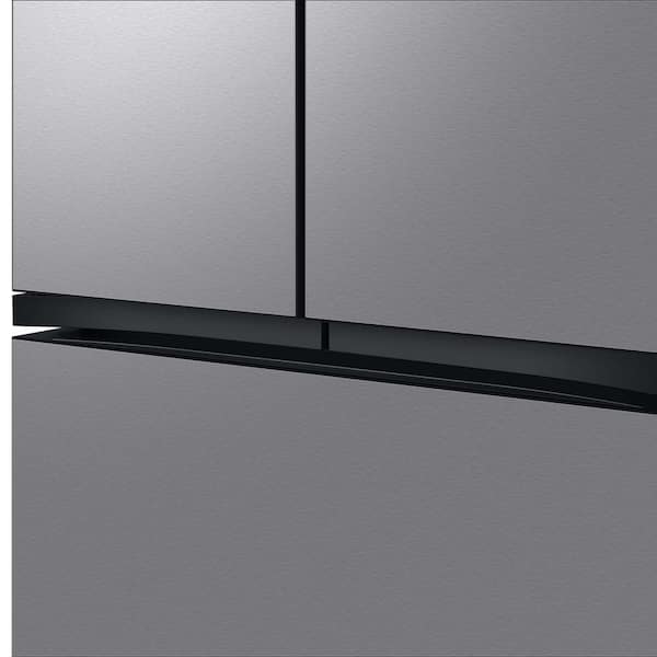 Samsung  Bespoke 30 cu. ft. Standard Depth 3-Door French Door Smart Refrigerator in Stainless Steel with Beverage Center